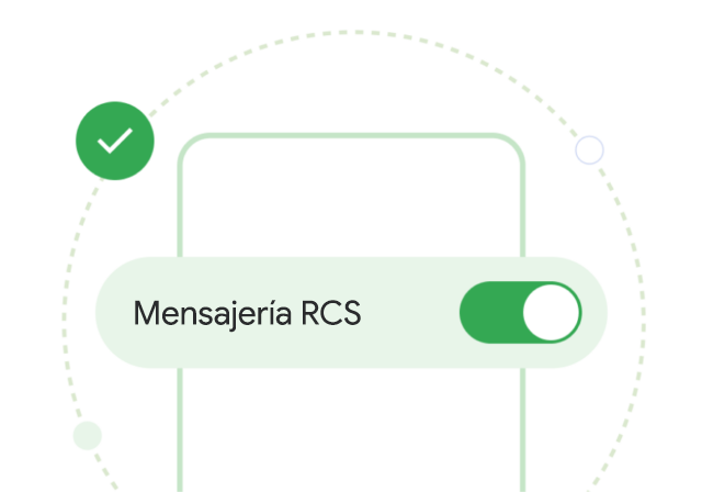 Un ejemplo de mensajería RCS.